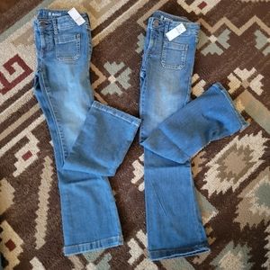 2 pair NWT GAP boot cut jeans size 8